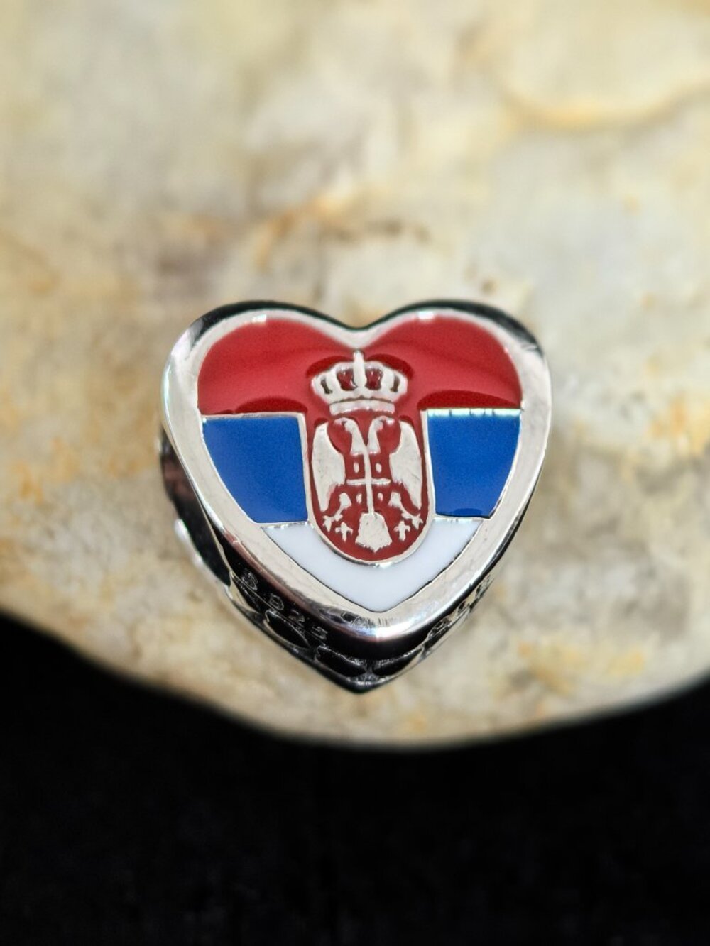 Pandora Serbia Exclusive Travel Heart Charm Pendant, S925 Silver Jewelry